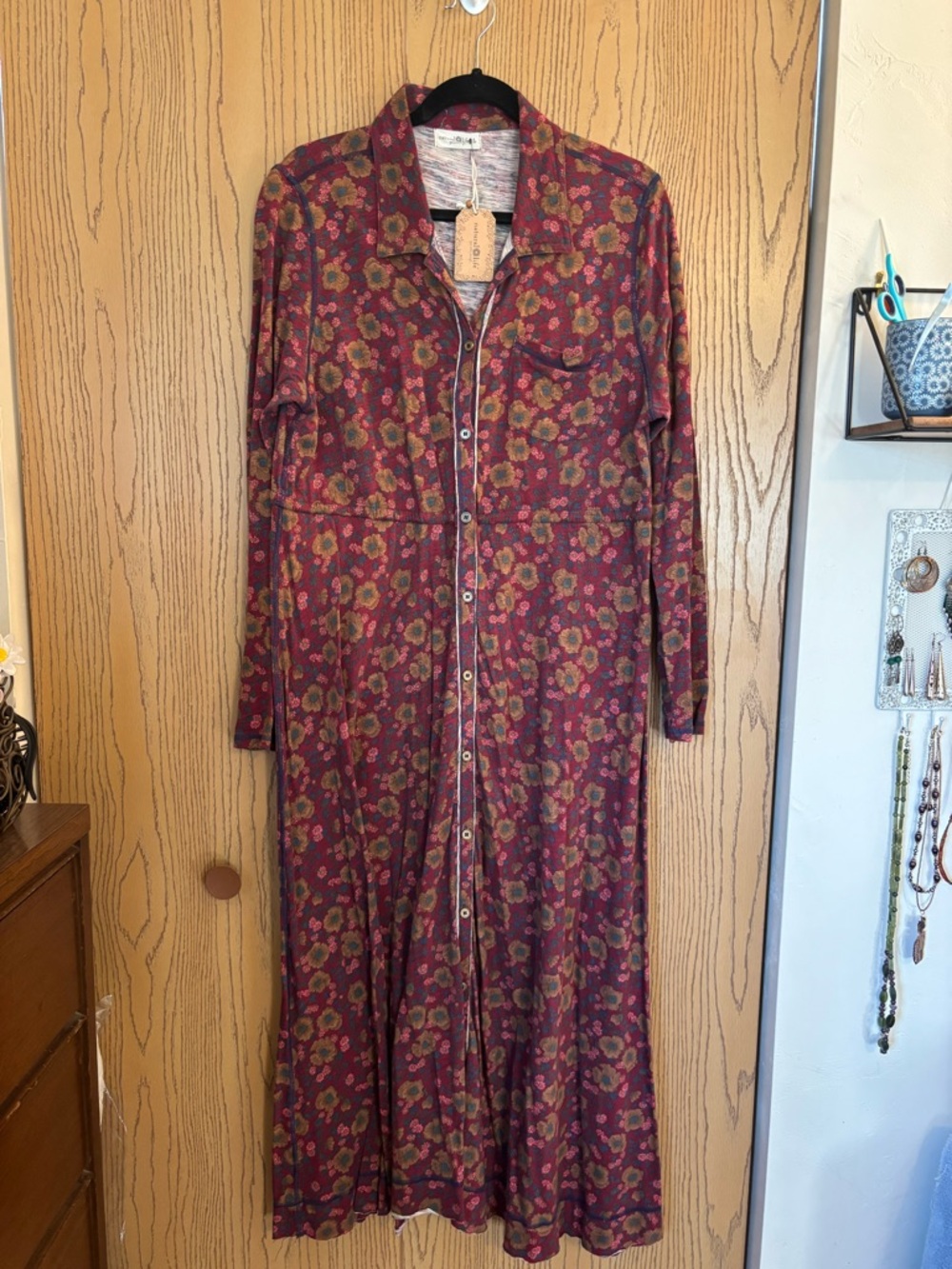 Natural Life Christa 💯 Cotton Maxi Dress. NWT - Picture 2 of 13